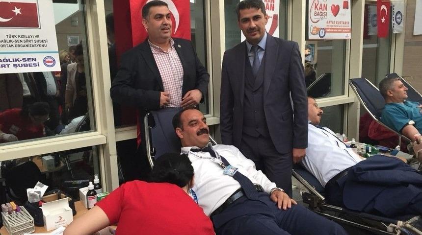 Siirt&rsquo;te Kan Bağışı Kampanyası