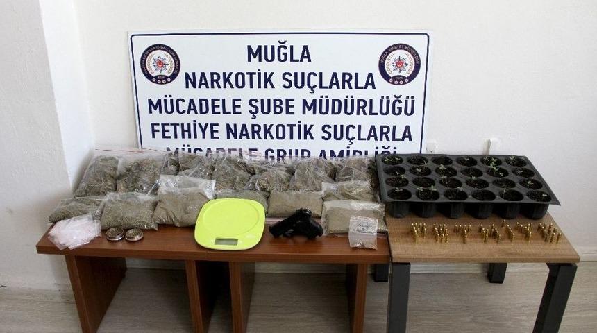 Fethiye&rsquo;de 1 Uyuşturucu Taciri Tutuklandı