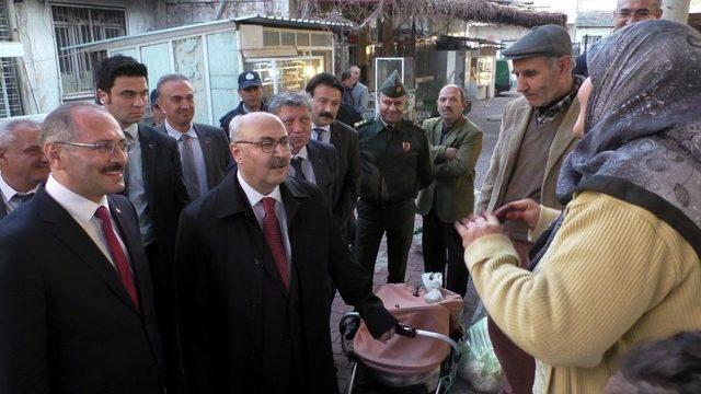 Vali Köşger, Sultanhisar’da İncelemelerde Bulundu