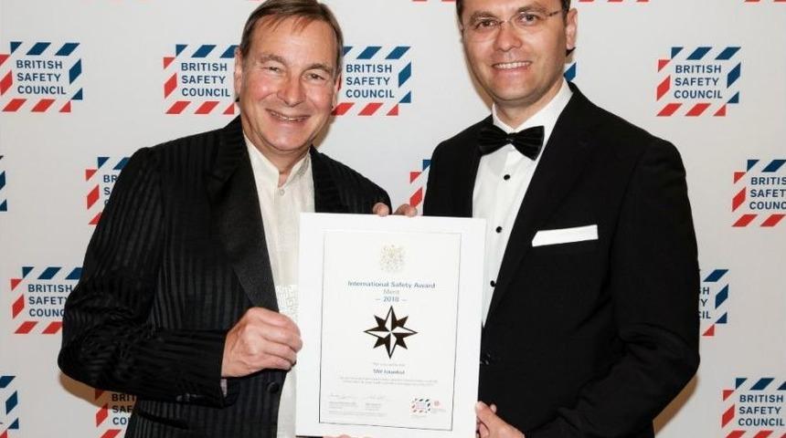 Tav&rsquo;a İngiltere&rsquo;den İş G&uuml;venliği &Ouml;d&uuml;l&uuml;