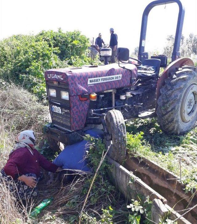Kullandığı Traktörün Altında Kalan Çiftçi Hayatını Kaybetti