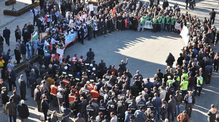 Simav&rsquo;da Abd&rsquo;nin Kud&uuml;s Kararı Protestosu Edildi