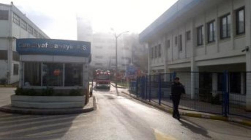 Elyaf Fabrikasında Çıkan Yangın Büyümeden Söndürüldü