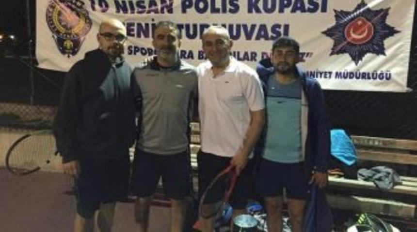 Mut&rsquo;ta 10 Nisan Polis Kupası Tenis Turnuvası Sona Erdi