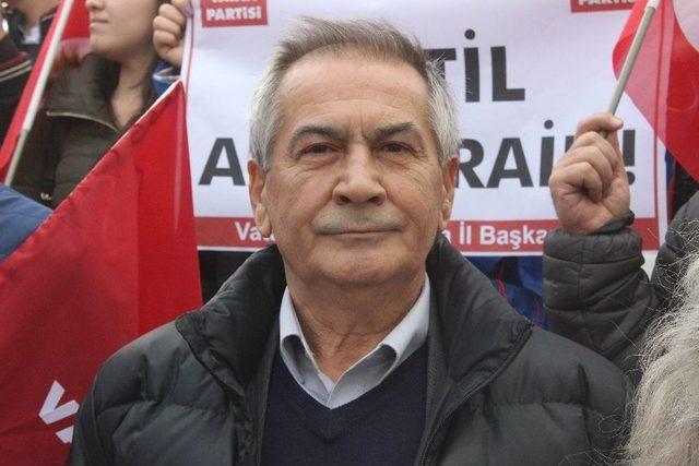 Vatan Partisi Abd Ve İsrail Protesto Etti