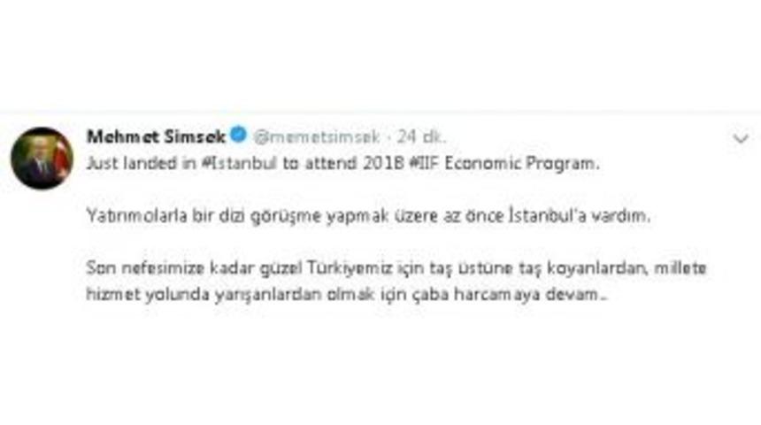 Başbakan Yardımcısı Şimşek, "g&ouml;reve Devam" Dedi