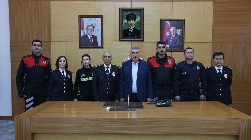 Başkan To&ccedil;oğlu, İl Emniyet M&uuml;d&uuml;r&uuml; Kaya İle Bir Araya Geldi