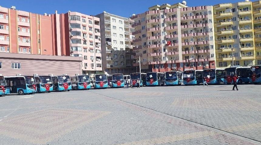 Kızıltepe Ulaşımı İçin 48 Yeni Araç Hizmete Girdi