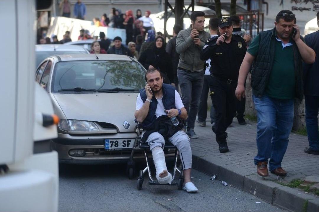 Taksim Eğitim Ve Araştırma Hastanesinde Yangında Ka&ccedil;ışma Anı Kamerada