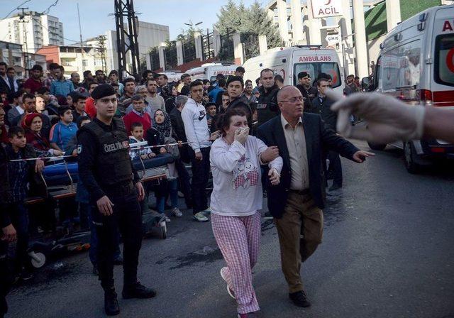 Taksim Eğitim Ve Araştırma Hastanesinde Yangında Kaçışma Anı Kamerada