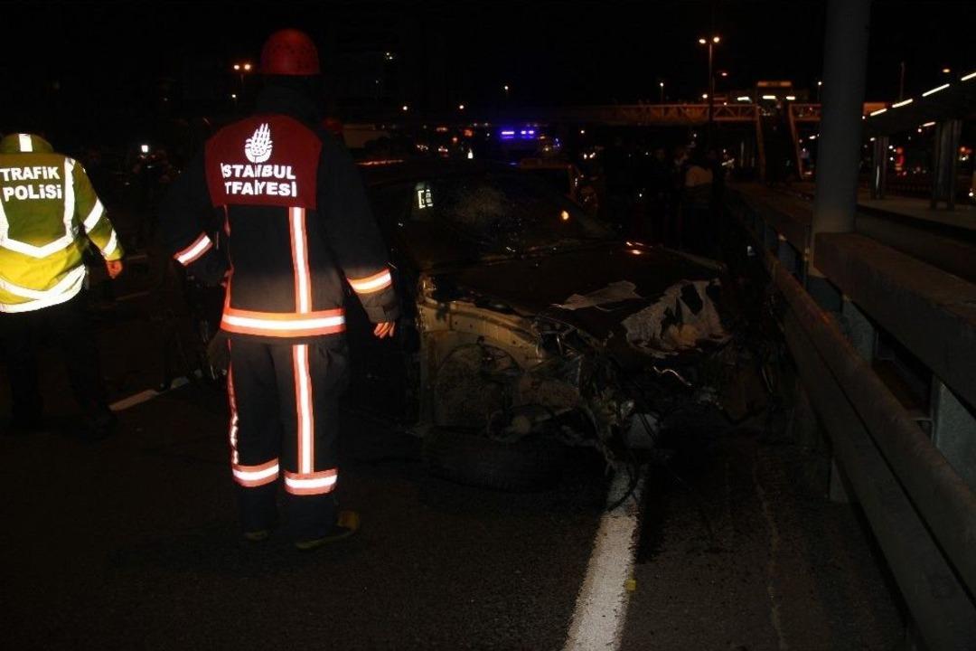 E-5&rsquo;te Feci Kaza: Ara&ccedil;tan Fırlayan Kişi &Ouml;ld&uuml;, 4 Kişi De Yaralandı