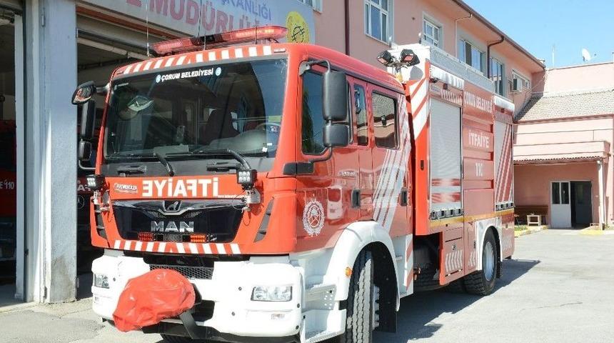 &Ccedil;orum Belediyesi İtfaiye Filosunu G&uuml;&ccedil;lendirdi