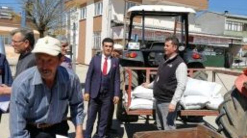 &Ccedil;ift&ccedil;ilere Kara Buğday Tohumu Dağıtıldı