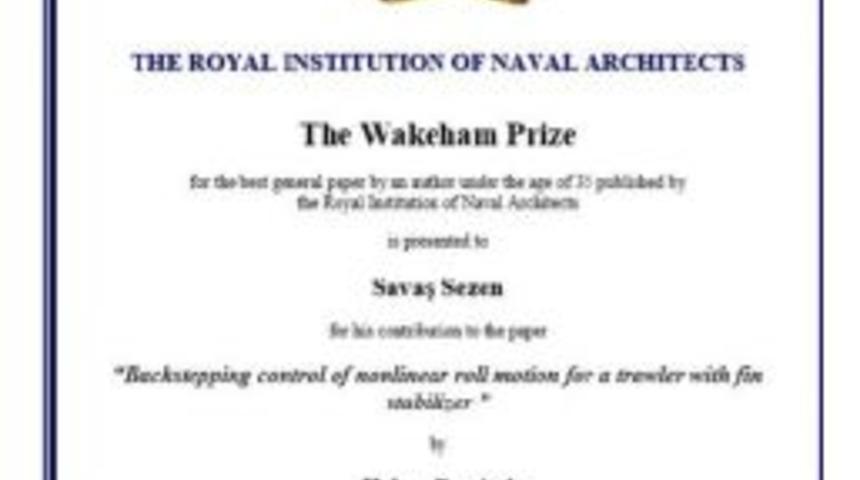 2017 Yılının En İyi Makale &Ouml;d&uuml;l&uuml; Be&uuml;&rsquo;ye