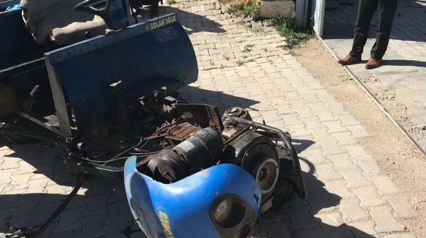 G&ouml;lbaşı&rsquo;nda &Ccedil;apa Motoru Devrildi