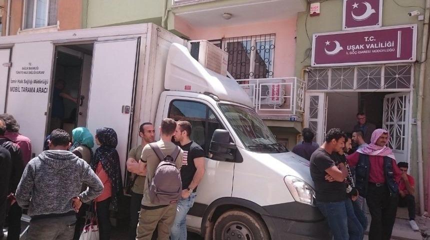 Uşak&rsquo;ta Y&uuml;zlerce Sığınmacı Verem Taramasından Ge&ccedil;irildi