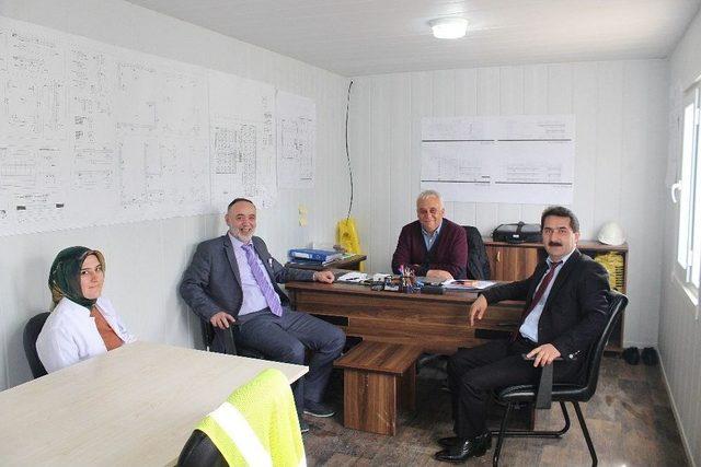 Pamukova İl&ccedil;e Hastane Binasının Temeli Atıldı 2