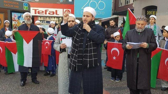 Uluçınar Derneği’nden ’kudüs’ Protestosu