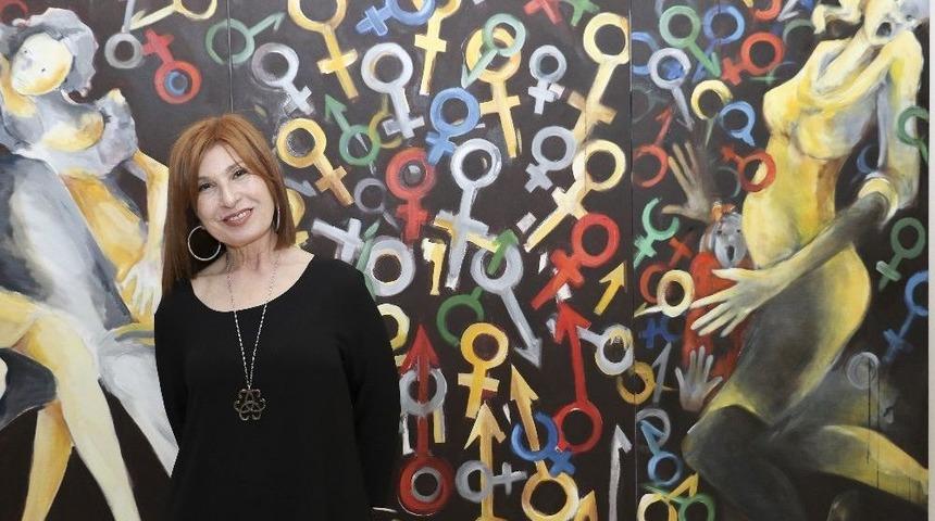 Ressam Nermin Levent 21. Kişisel Sergisini A&ccedil;tı