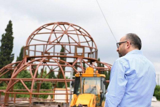 Başkan Üzülmez, Şefkatiye Caminde İnceleme Yaptı