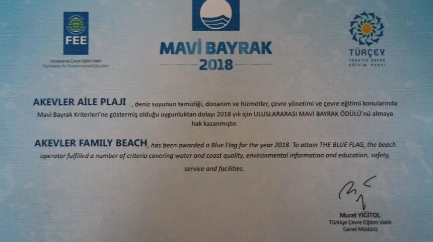 Ak&ccedil;akoca&rsquo;da Mavi Bayraklı Plaj Sayısı &Uuml;&ccedil;e &Ccedil;ıktı