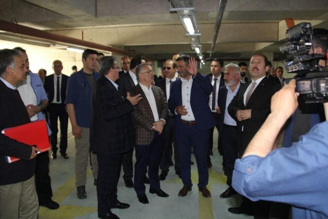 Maliye Bakanı Ağbal Kent Meydanı Ve Kapalı Otopark Projesini İnceledi