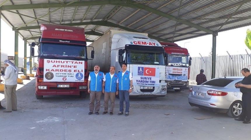 İnsani Yardım Malzemeleri Suriye&rsquo;ye G&ouml;nderildi