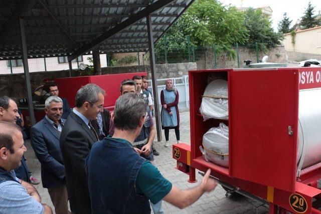 Tosya’da 26 Köye Yangına Müdahale Tankeri Teslim Edildi