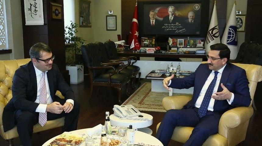 Yeni B&uuml;y&uuml;kel&ccedil;iden, Başkan Ak&rsquo;a Ziyaret