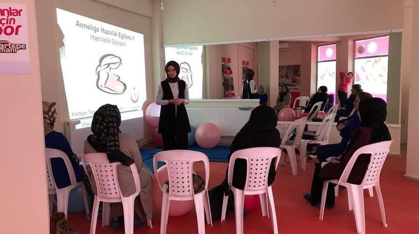 K&ouml;sek&ouml;y Kadın Spor Merkezi&rsquo;nde Gebelik Dersi Verilecek