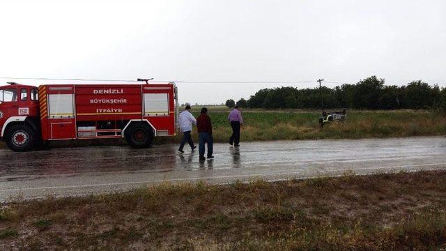 Denizli’de Trafik Kazası: 3 Yaralı