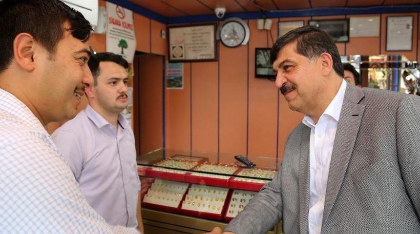 Başkan Fadıloğlu, Esnafın Sorunlarını Dinledi