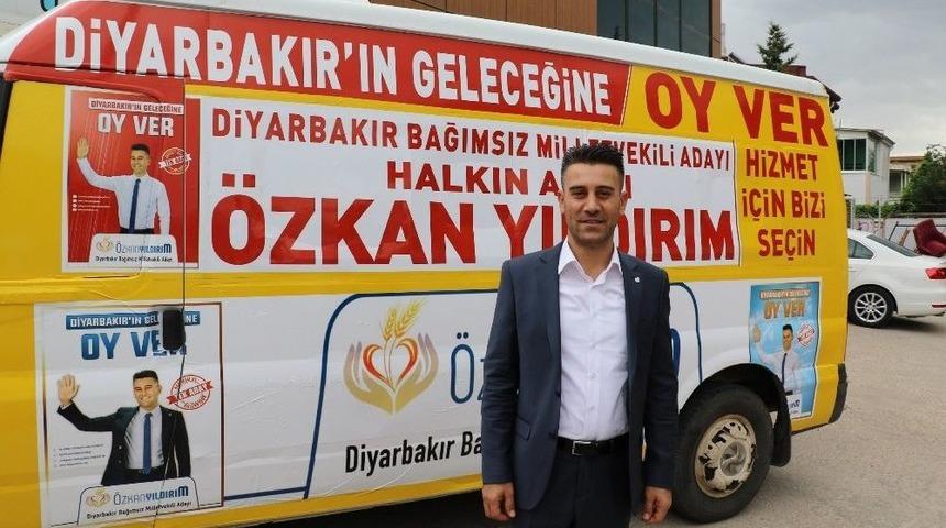 Bağımsız Adaydan 700 Ara&ccedil;lık Se&ccedil;im Konvoyu