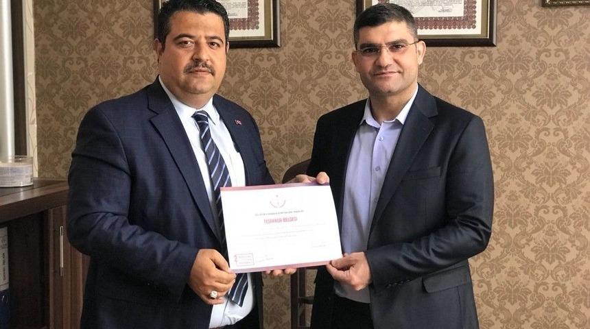 Siverekli &Ouml;ğrencilerin Materyal &Ccedil;alışmasına Bakanlıktan Teşekk&uuml;r Belgesi