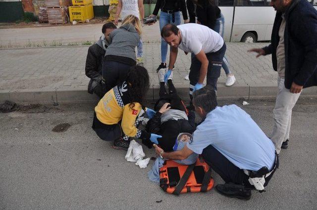 Genç Kızın Montu Motosikletin Tekerlerine Dolandı, Ağır Yaralandı