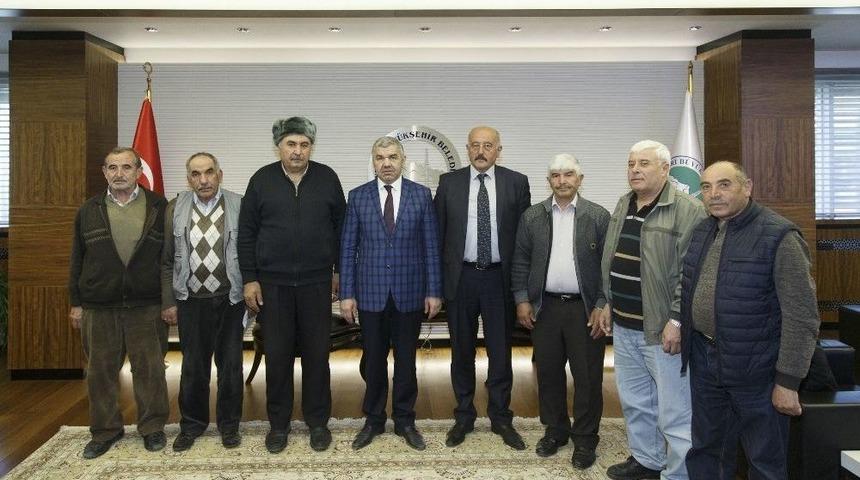 Özvatan Heyetinden Başkan Çelik’e Teşekkür