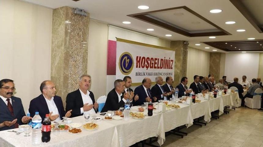 Birlik Vakfı Erzincan Şubesi’nden İftar Programı