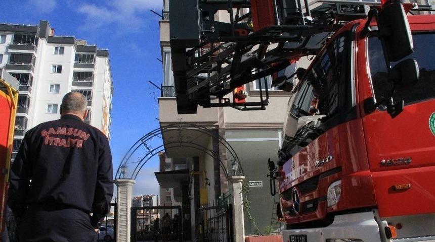 Evini Yanmaktan Kurtardı