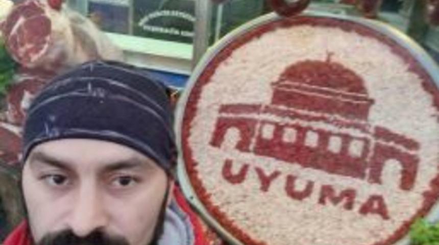 (&ouml;zel Haber) Afyonkarahisarlı Kasabın İlgin&ccedil; Kud&uuml;s Tepkisi