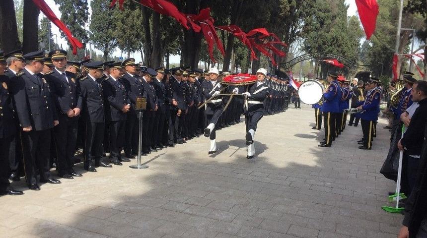 Polis Teşkilatının Kuruluşunun 173. Yılı Kapsamında Şehitlik&rsquo;te Anma T&ouml;reni