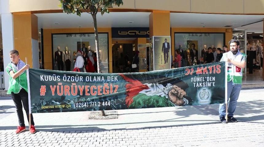 Mavi Marmara Saldırısını Protesto Etmek İ&ccedil;in Sakarya&rsquo;da Sessiz Eylem