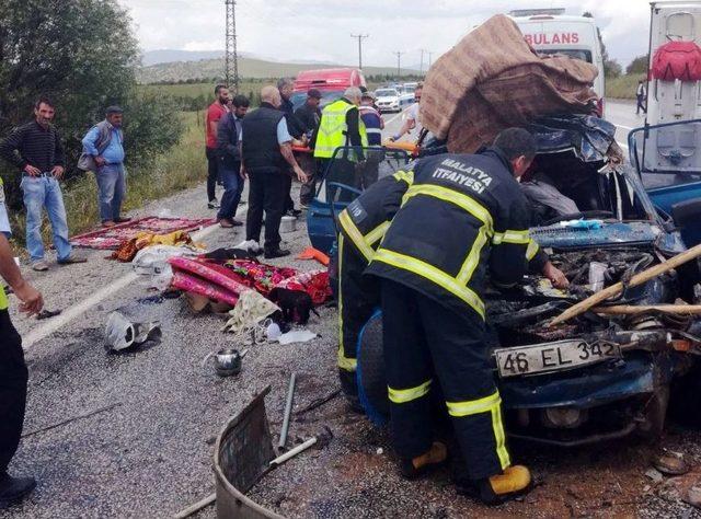 Malatya’da Aşırı Yağış Kazaya Neden Oldu: 6 Yaralı