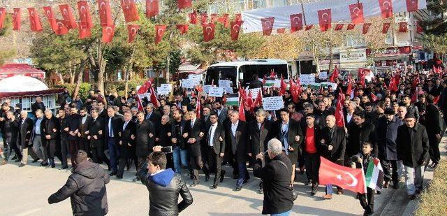 Elazığ’da Trump’a Tepki Yürüyüşü