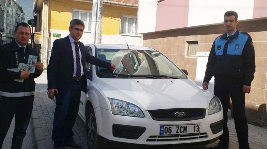 Zabıta Engelli Bireyler İ&ccedil;in &lsquo;bir Engelde Sen Koyma&rsquo; Broş&uuml;r&uuml; Dağıttı