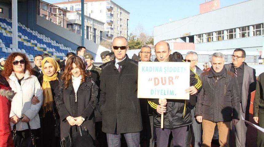 &Ccedil;ankırı&rsquo;da Kadına Şiddete Hayır Y&uuml;r&uuml;y&uuml;ş&uuml;