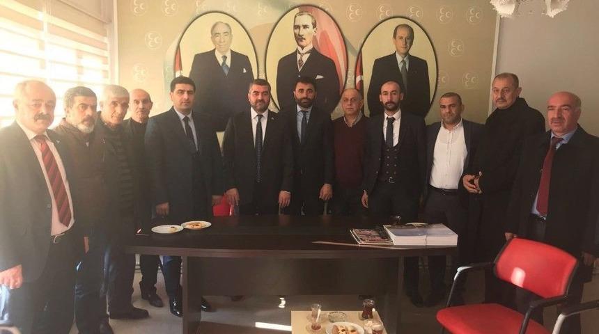 Mhp İl Başkanı Avşar&rsquo;dan İl&ccedil;e Başkanı Samanlı&rsquo;ya Ziyaret