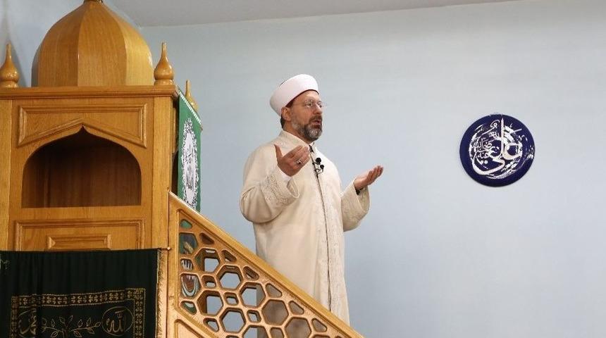 Diyanet İşleri Başkanı Ali Erbaş, Ato Mescidinde Cuma Namazı Kıldırdı