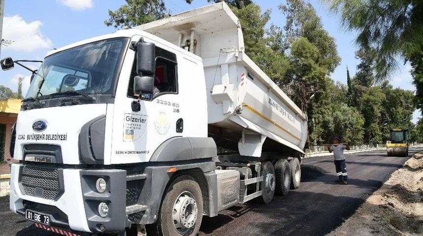 G&uuml;rselpaşa Ve İncirlik Mahallelerinde Asfaltlama &Ccedil;alışması