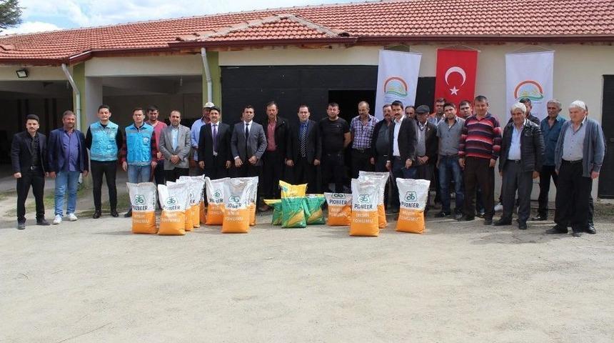 Hisarcık&rsquo;ta 52 &Ccedil;ift&ccedil;iye &Uuml;cretsiz Mısır Tohumu Dağıtıldı