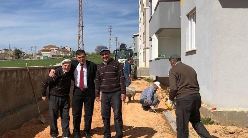 94 Konut Projesi &Ccedil;evre D&uuml;zenleme &Ccedil;alışmaları Devam Ediyor